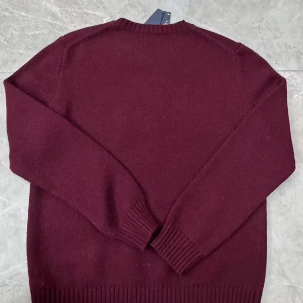 Polo Ralph Lauren Burgundy Sweater with Bear Motif - Picture 2 of 6